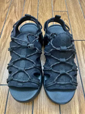 PUMA 웨지 스포츠 샌들 통굽 24cm 블랙