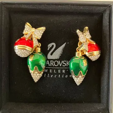 Swarovski 크리스마스 오너먼트 귀찌 미사용품