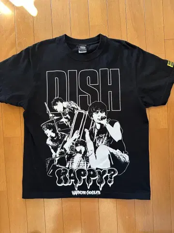 DISH// 밴드 T셔츠 블랙