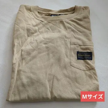 Pendleton 포켓 부착 롱 T셔츠 베이지 M 사이즈 ROXY
