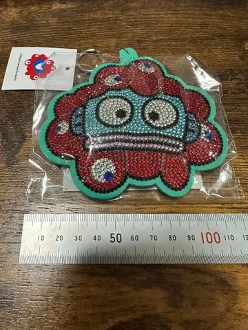 한교동 먀크먀크 반짝이 가죽 키링