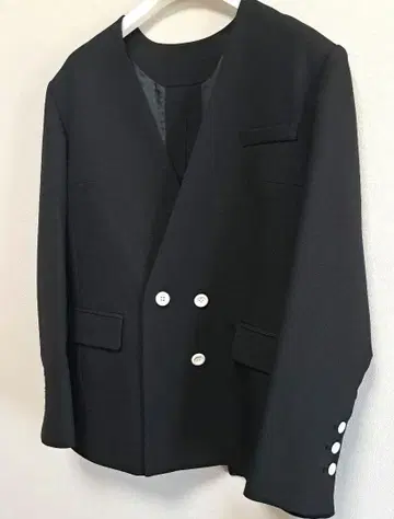 [ 미사용 ] Cygne 롱 자켓 3 시즌 블랙 시뉴