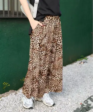 [ FREAK'S STORE ] 레오파드 볼륨 스커트 FREE SIZE