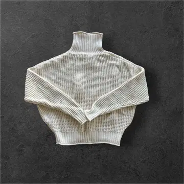 CABaN / 코튼 캐시미어 와플 터틀넥 풀오버