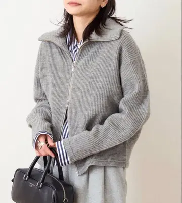 저널 스탠다드 프렌치 메리노 드라이버즈 자켓 그레이