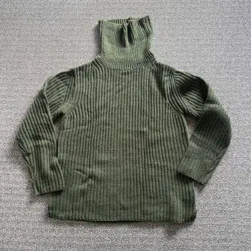 HARE 터틀넥 스웨터 S 올리브 그린 카키 밀리터리