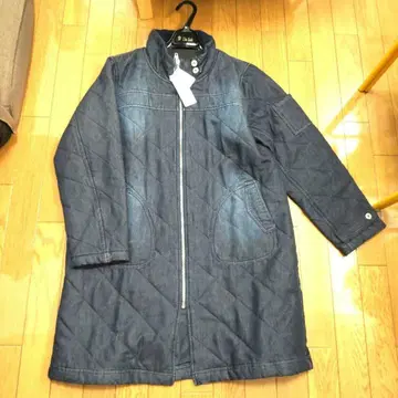 데님 퀼팅 코트 3L