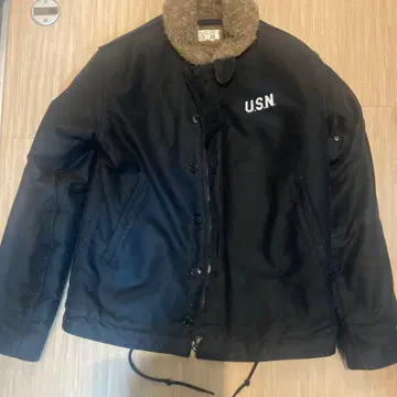 U.S.N. 블랙 밀리터리 자켓 사이즈 38
