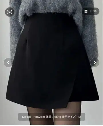 Louere 이너 팬츠 포함 랩 스타일 미니 스커트