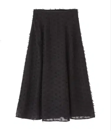 시어 튤 프린지 플레어 스커트