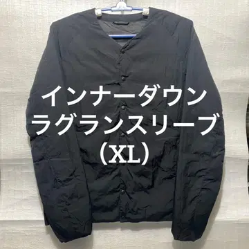 이너 다운 래글런 슬리브 패커블 블랙 XL