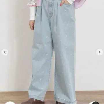 2025ss 택 포함 새상품 SM2 후크 턱 데님 팬츠 색스 블루 L