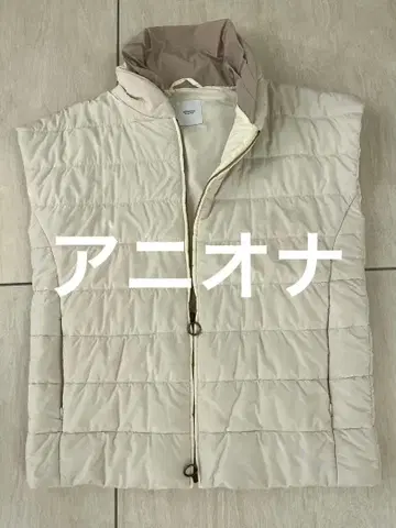 AGNONA 아이보리 퀼팅 다운 베스트 사이즈 40