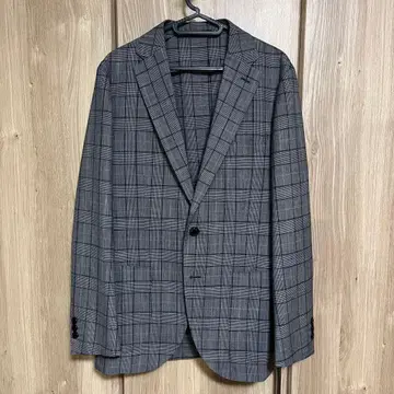 GREEN LABEL RELAXING 체크 무늬 테일러드 자켓 46