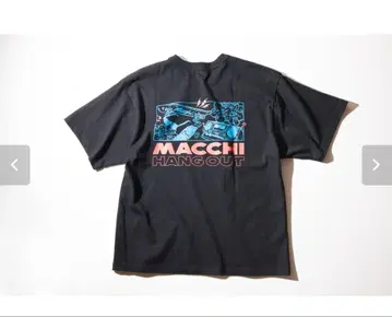 마치다 루이 MACCII 블랙 반팔 T셔츠