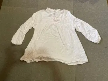 GELATO PIQUE 프릴 긴팔 셔츠 화이트