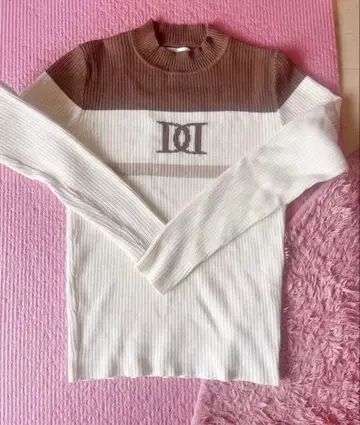 다리치 컬러 라인 DD 리브 니트탑