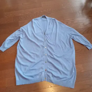 mizuiro ind 코튼 가디건 라이트 블루