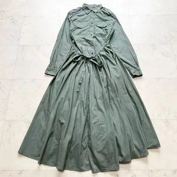 DRIES VAN NOTEN 디자인 셔츠 원피스 랩스커트 36