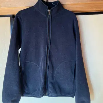 유니클로 블랙 플리스 자켓 풀 집업