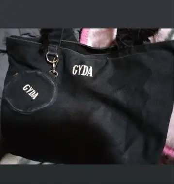 GYDA 프린지 디자인 토트백 블랙 빈티지 가공