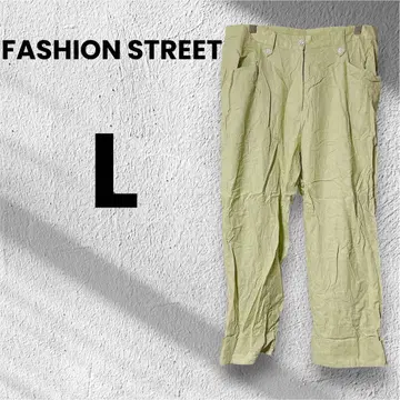 FASHION STREET [ L ] 라이트 그린 캐주얼 팬츠