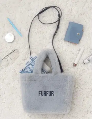 FURFUR 에코 퍼 토트백 SAX