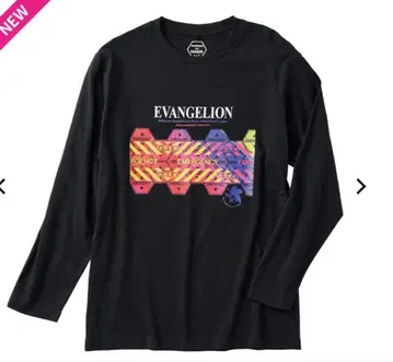 L 사이즈 에반게리온 워크맨 콜라보 롱T 블랙 미사용 미개봉 새상품