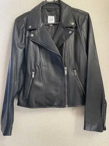 GAP 블랙 라이더 자켓 M
