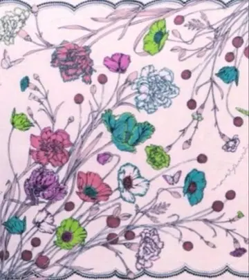 주말 세일 미사용 새상품 manipuri 블루 코튼 실크 스톨