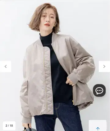 23구 새틴 베이지 블루종 MA1 38