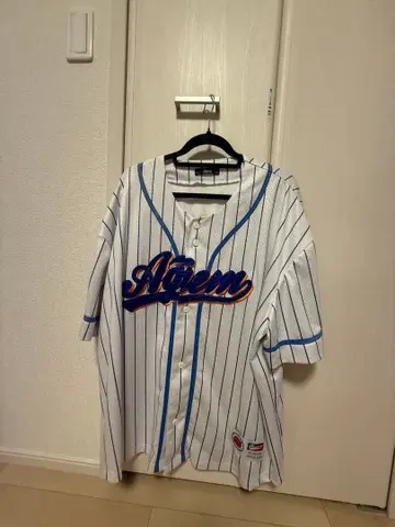 Ateam 베이스볼 셔츠 반팔 스트라이프