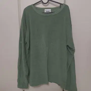 그린 플리스 긴팔 상의