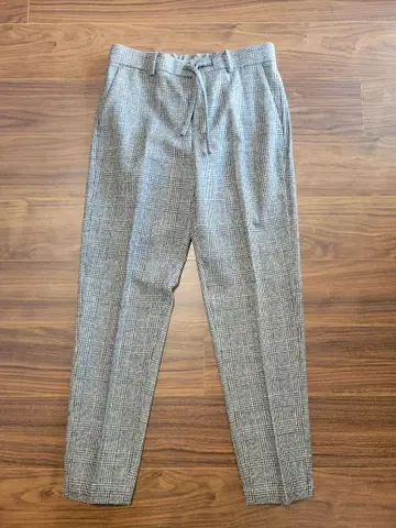 SHIPS 체크 무늬 드로우 스트링 슬랙스