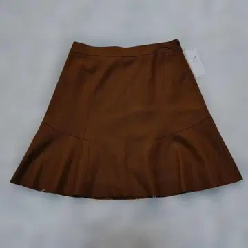 23구 울 100% 미니 스커트 사이즈 38 브라운 미사용 택 포함