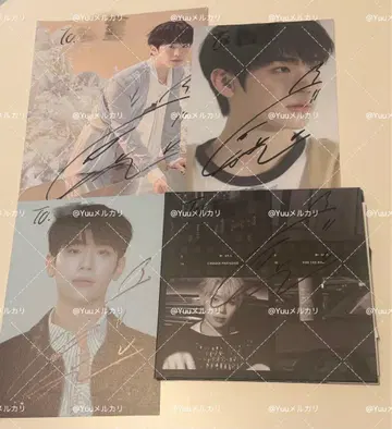 김태래 친필 사인 4매