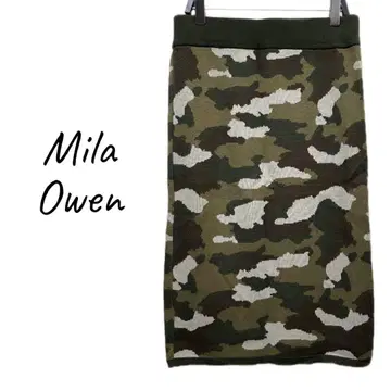 Mila Owen (미라 오웬) 카모플라쥬 패턴 니트 스커트