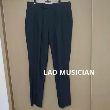 LAD MUSICIAN 울 개버딘 테이퍼드 슬랙스 팬츠