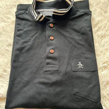 Munsingwear 블랙 피케 셔츠 L 골프웨어 새상품