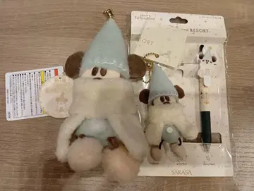 봉제 인형 배치 참 볼펜 옅은 파란색 스카이블루 3개 묶음 판매