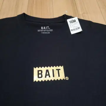 미사용 새상품 BAIT 베이트 골드 로고 T셔츠