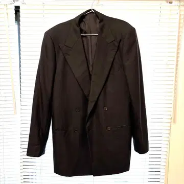 유나이티드 애로우즈 더블 브레스트 자켓 52 모헤어 혼 블랙 블랙