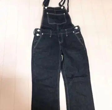 [ 새상품급 ] X-girl 라벨 데님 오버롤 살로펫