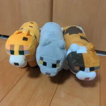 마인크래프트 봉제 인형 3마리 세트 야생 고양이