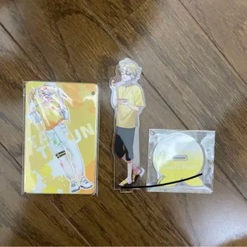 컬러풀 피치 타츠 군 카드 케이스 아크릴 스탠드 세트