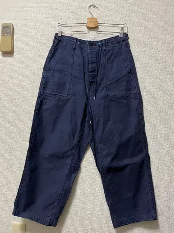 일본제 SETTO 위프 코드 이지 와이드 베이커 팬츠 /M 네이비