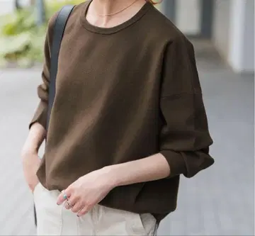 미사용 SpickandSpan 워셔블 PE 벌키 얀 루즈 니트