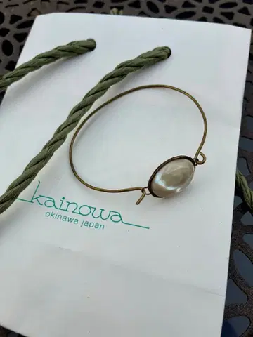 [ 미사용 ] kainowa 야광 조개 팔찌