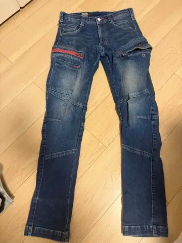 도라이치 다기능 포켓 부착 카고 팬츠