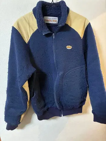 초레어 50년 전 mont-bell 플리스 자켓 네이비/베이지